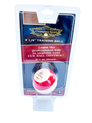 Champion Training Cue Ball for Pool Table size 2-1/4" 57mm and aim trainer