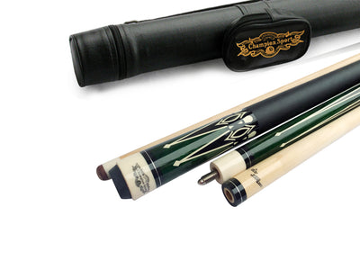 Champion Retired Pool Cue Stick, 60 inch , 5/6x18, White or Black Case, 314 Taper, Model:RT2