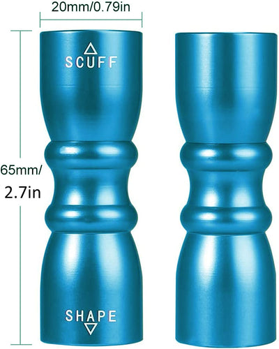 Champion Billiards Pool Cue Tip Repair Tool Accessories include scuff or shaper, tapper and aerator, 3 in 1 pool cue tip tool- Blue color