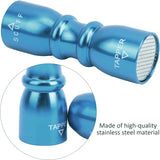 Champion Billiards Pool Cue Tip Repair Tool Accessories include scuff or shaper, tapper and aerator, 3 in 1 pool cue tip tool- Blue color