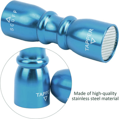 Champion Billiards Pool Cue Tip Repair Tool Accessories include scuff or shaper, tapper and aerator, 3 in 1 pool cue tip tool- Blue color
