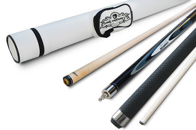 Champion Sport Grey Spider Cue, Black or White Case, 12.75mm, Billiards Pool Glove, MSRP $199