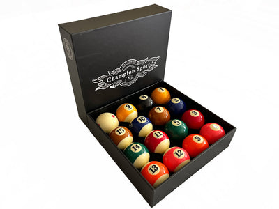 Champion Pro TV  2-1/4" Billiard Pool Ball Set Complete 16 Ball Set