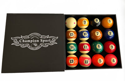 Champion Pro TV  2-1/4" Billiard Pool Ball Set Complete 16 Ball Set, buy 2 get 1 free