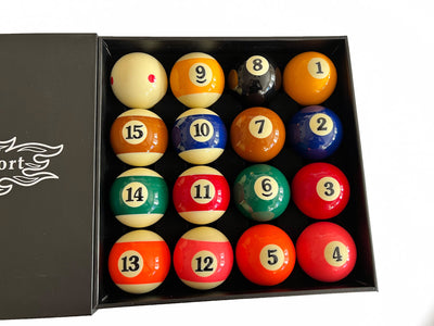 Champion Pro TV  2-1/4" Billiard Pool Ball Set Complete 16 Ball Set