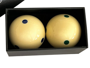 Champion 2-1/4" Billiard Practice Training Pool Cue Ball (6 Blue Dot + 6 Green Dot)