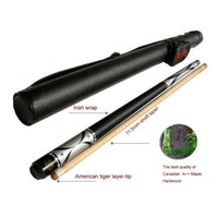 Champion Gator Silver Pool Cue Stick, Black case, Cuetec Glove