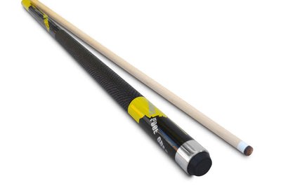 Champion Yellow Spider Billiards Pool Cue Stick, Black Champion Case, Cuetec or Champion Billiards Glove