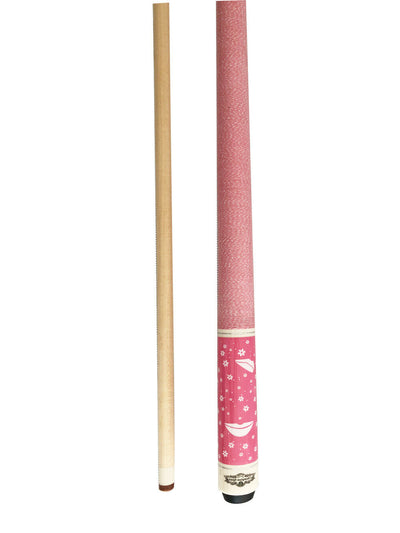 Champion Pink Pool Cue Stick with Low Deflection Shaft, Hard Case, Cuetec Glove