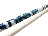 Champion White Dragon Pool Cue Stick with Predator Uniloc Joint, Low Deflection Shaft (17.5 oz, 12 mm, Tiger tip, Black Case)