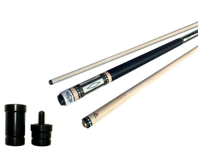 Champion Lost pieces Series Putere Pool Cue Stick, Black or White Hard Case, Pro Taper Shaft, 5/16X18 Joint , Model: LPC3-18