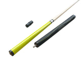 Champion Yellow Spider Billiard Pool Cue, BK1 Jump and break cue, 2X2 Black Case