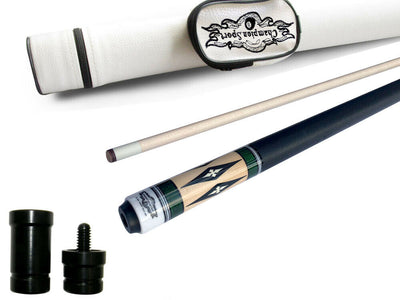 Champion Lost pieces Series Noroc Pool Cue Stick, White or Black Hard Case,Pro Taper Shaft, Uniloc Joint, Model: LPC504-U