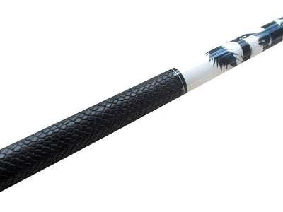Champion White Dragon Pool Cue Stick with Predator Uniloc Joint, Low Deflection Shaft (17.5 oz, 12 mm, Tiger tip, Black Case)