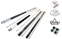 Lot of four Cues,Champion ST cues Pool Cue Stick(11.75mm and 13mm), Model: ST5B,ST6,ST9,ST15, Cuetec gloves, four cues tips