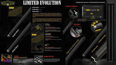 Limited Edition Evolution Carbon Shaft, 12.5mm, Radial Joint, 29"