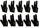 10 Champion Sport Black Right Hand Billiards Gloves For Pool Cues