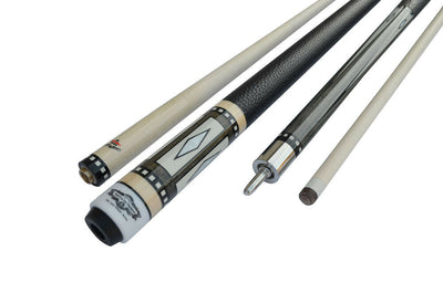 Champion Lost pieces Series Putere Pool Cue Stick, Black or White Hard Case ,Pro Taper Shaft,Uniloc Joint, Model: LPC3-U,58 inches or 60 inches long