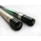 Champion Green Spider Billiard Pool Cue, Black Nemesis break cue, 2X2 Black Case