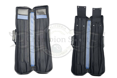 Champion Instroke Cases soft Cue bag Leather 3x6 Pool Cue Case (3 BUTT 6 SHAFT)