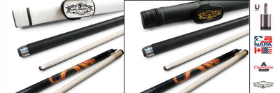 Champion Fire Dragon DL1 Billiard Pool Cue – Predator Uni-Loc Joint, Low Deflection Shaft, Hard Case, Joint Protectors & Playing Glove