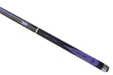 Champion Purple Spider Billiards Pool Cue Stick (12mm), Black Case, Cuetec or Champion Glove