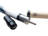 Champion White Dragon Pool Cue Stick with Uniloc Joint, Low Deflection Shaft