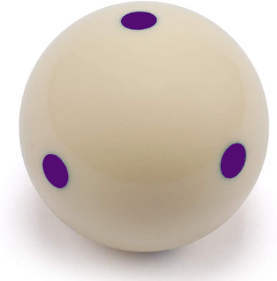 Champion 2-1/4" Billiard Practice Training Pool Cue Ball (6 Purple dot), buy 2 get 1 free