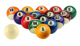 Champion Classic Standard 2-1/4" Billiard Pool Ball Set Complete 16 Ball Set