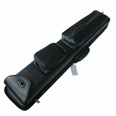Champion Black Cue case Leatherette 3x5 Pool Cue Case Hold 3 Butts 5 Shafts I-62605A