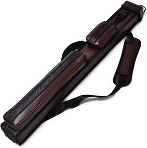 Champion 2X2,2X3,3X4 Leatherette Billiard Pool Cue Stick Brown Hard Case