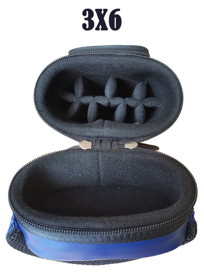 Champion 2X4,3x6 Red Nylon Billiard Pool Cue Stick Hard Case 4S2B, 6S3B