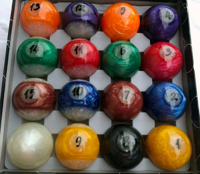 Champion Designer Candy 2-1/4" Billiard Pool Ball Set Complete 16 Ball Set,buy 2 get 1 free