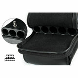 Champion Black Cue case Leatherette 3x5 Pool Cue Case Hold 3 Butts 5 Shafts I-62605A