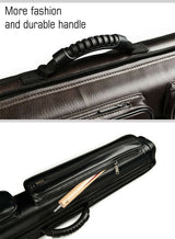 Champion Black Cue case Leatherette 3x5 Pool Cue Case Hold 3 Butts 5 Shafts I-62605A