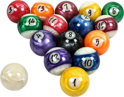 Champion Designer Candy 2-1/4" Billiard Pool Ball Set Complete 16 Ball Set,buy 2 get 1 free