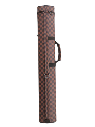 Champion checkered Leatherette Billiard Pool Cue hard case 2X2 or 2X4 case 2S2B