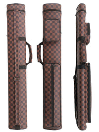 Champion checkered Leatherette Billiard Pool Cue hard case 2X2 or 2X4 case 2S2B