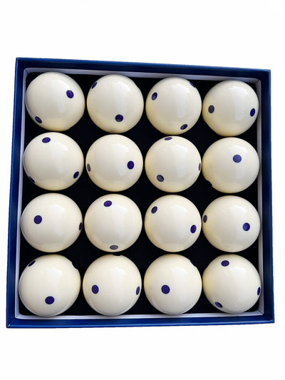 Champion 2-1/4" Billiard Practice Training Pool Cue Ball (Blue 6 dot, 16 balls/box), buy 2 get 1 free