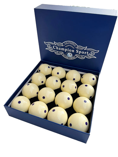 Champion 2-1/4" Billiard Practice Training Pool Cue Ball (Purple 6 dot, 16 balls/box)