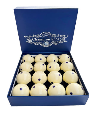 Champion 2-1/4" Billiard Practice Training Pool Cue Ball (Purple 6 dot, 16 balls/box)