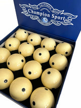 Champion 2-1/4" Billiard Practice Training Pool Cue Ball (black 6 dot, 16 balls/box), buy 2 get 1 free