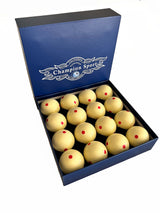 Champion 2-1/4" Billiard Practice Training Pool Cue Ball (Red 6 dot, 16 balls/box), buy 2 get 1 free