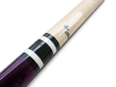 Champion Gator Purple Billiards Maple Pool Cue Stick (18-21 oz), Purple/black/White Case, Champion Pool Glove, Mode: ST10